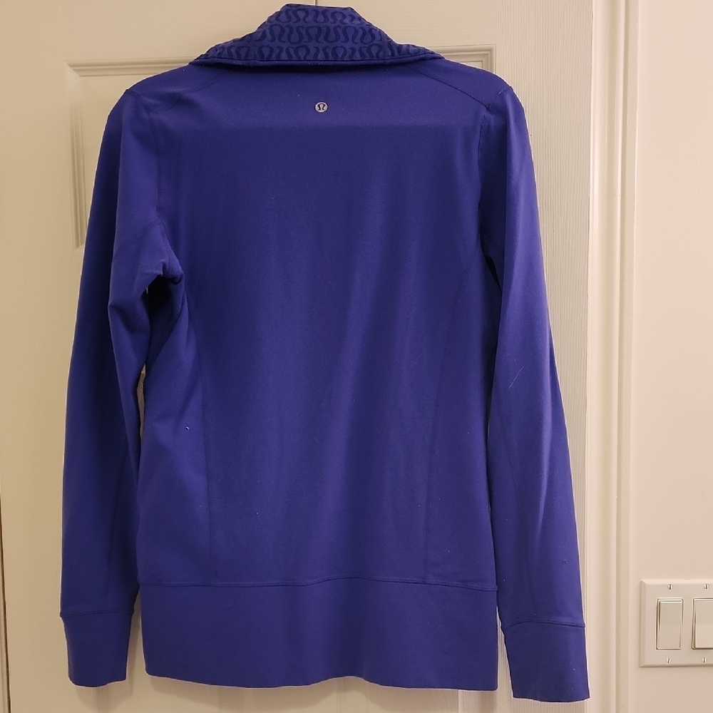 Lululemon Vintage Purple Athletic Zip-Up Jacket Sz 10 - Picture 3 of 3